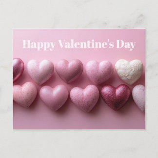 Pink Candy Hearts Valentine`s Day Card 