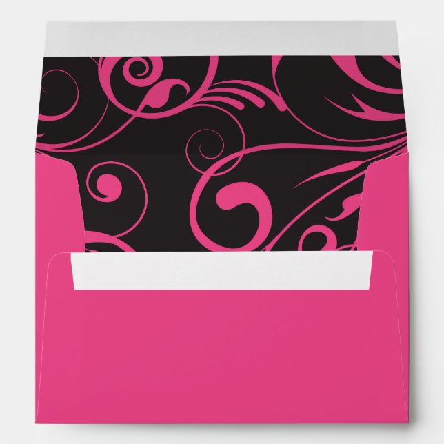 PINK CANDY Matching Bat Mitzvah Envelope (Back (Bottom))