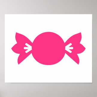 Pink candy poster