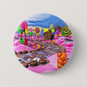 Pink Candyland 6 Cm Round Badge