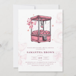 Pink Candyland Arcade Bridal Shower Invitation