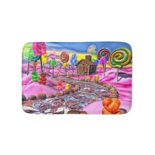 Pink Candyland Bathmat
