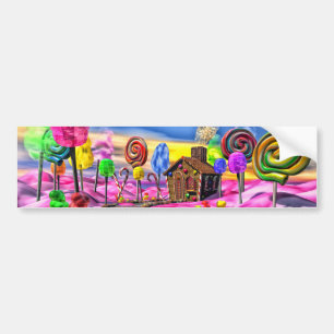 Pink Candyland Bumper Sticker
