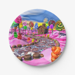 Pink Candyland - Paper Plate