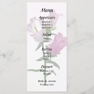 Pink Canterbury Bells Menu
