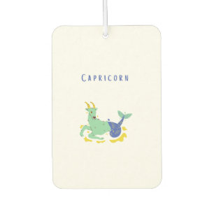 Pink Capricorn, zodiac, star print Car Air Freshener