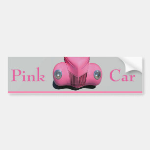 Pink Car Bumper Sticker
