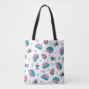 Pink Caravan Adventure Tote Bag