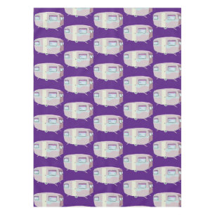 Pink caravan tablecloth