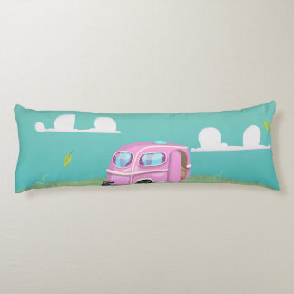 Pink Caravan Trailer Body Cushion