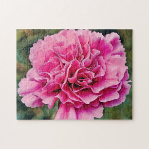 Pink Carnation Flower Nature Puzzle