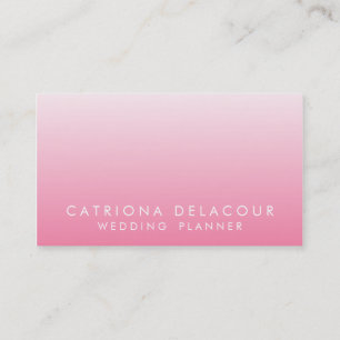 Pink Carnation Ombre Gradient Mod Business Card