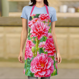 Pink Carnations Apron