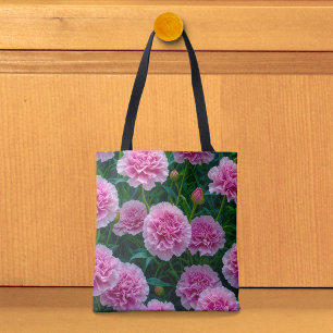 Pink Carnations Image No. 2 Tote Bag