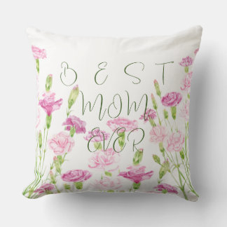 pink carnations  pattern Mother's Day pillow