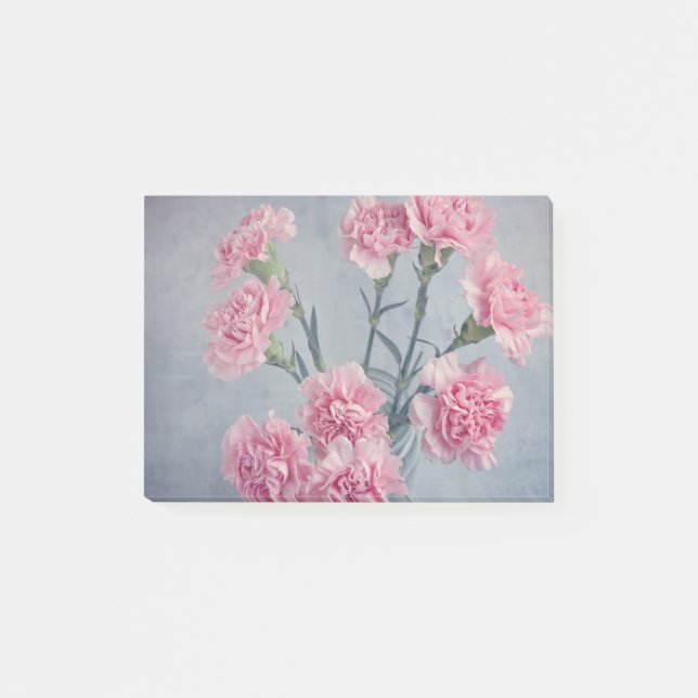 Pink Carnations Post-it Notes (Front)