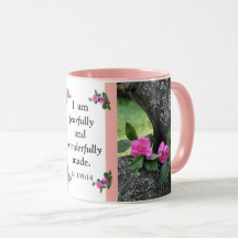 Pink Carnations Psalm Mug