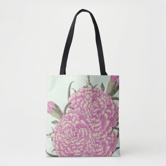 Pink Carnations Tote Bag (Front)