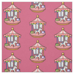 Pink Carousel Fabric