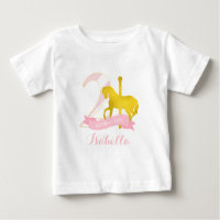 Pink Carousel Horse Birthday Girl