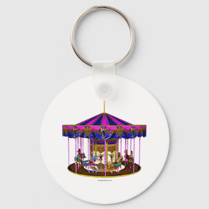 Pink Carousel Key Ring