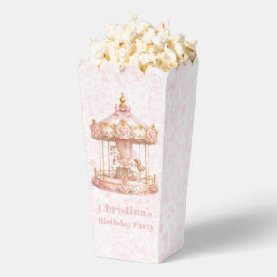 Pink Carousel Princess Birthday Party  Favour Box