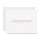 Pink Carriage Girl Baby Shower Thank You