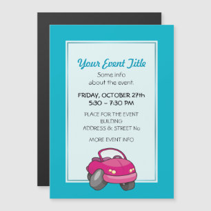 Pink Cartoon Car