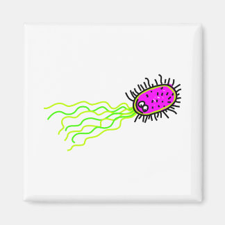 Pink Cartoon Germ Magnet
