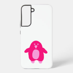 Pink Cartoon Penguin  Samsung Galaxy Case