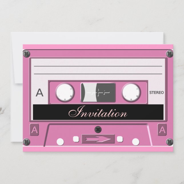 Pink Cassette_ Invitation (Front)