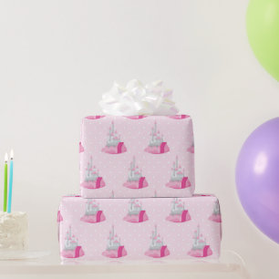 Pink Castle Pattern Wrapping Paper