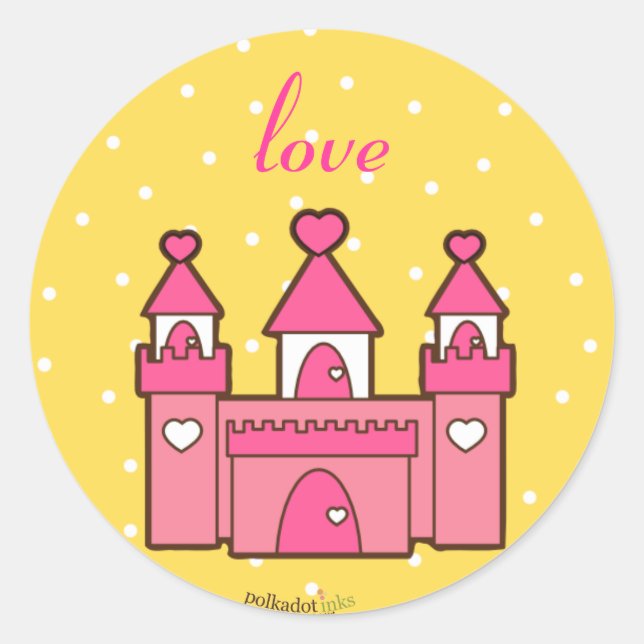 Pink Castle Stickers (Front)