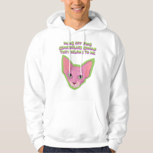 Pink Cat Attitude Hoodie