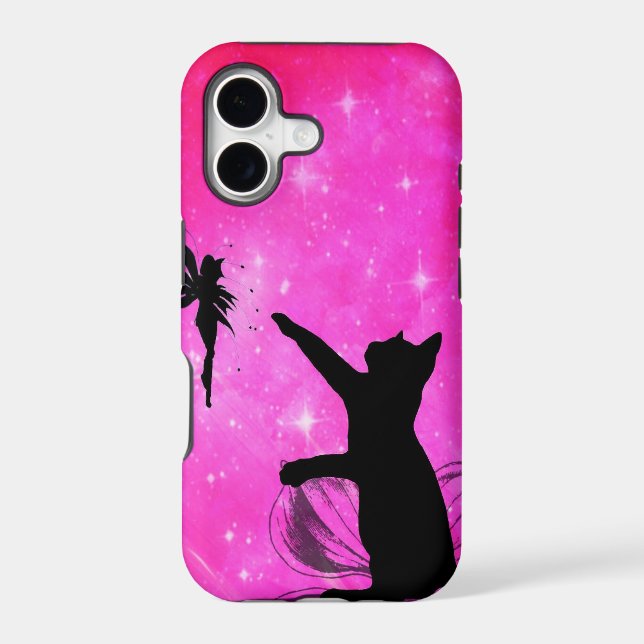 Pink Cat Chasing a Fairy (Back)