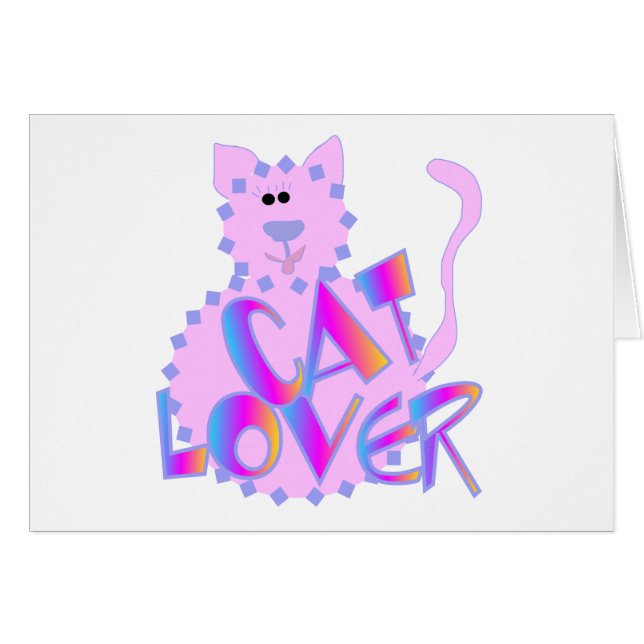 Pink Cat Lover Tshirts and Gifts (Front Horizontal)