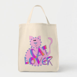 Pink Cat Lover Tshirts and Gifts Tote Bag