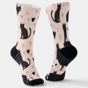 Pink Cat Socks Soft Pink