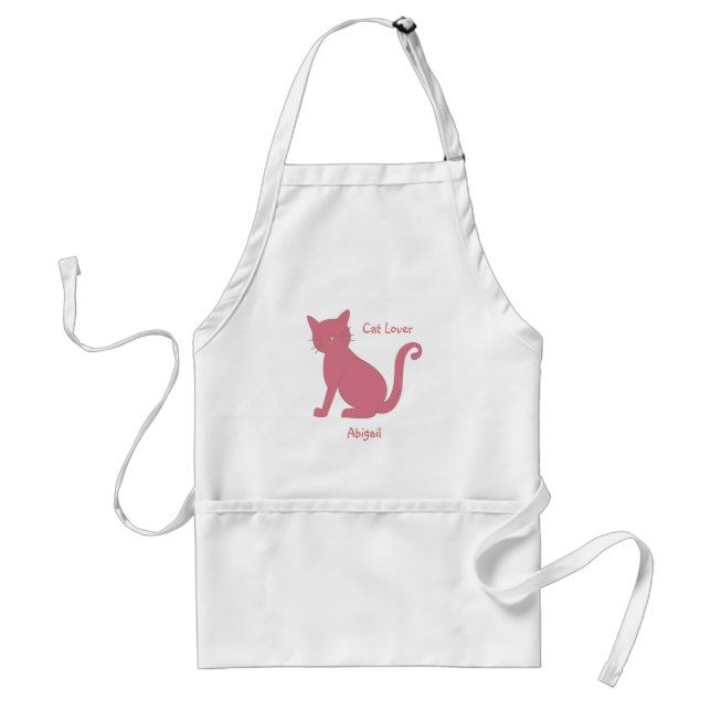 Pink Cat Standard Apron (Front)