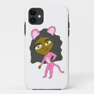 pink catgirl iPhone 11 case