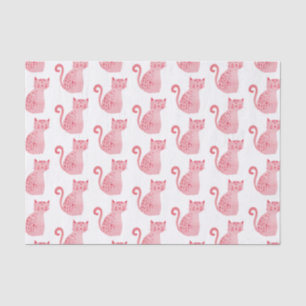 Pink Cats Birthday Tissue Paper