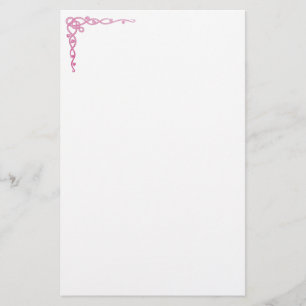Pink Celtic Swirls Stationery