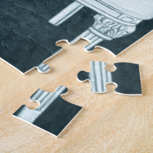 Pink Chair Gone Cyanide Jigsaw Puzzle