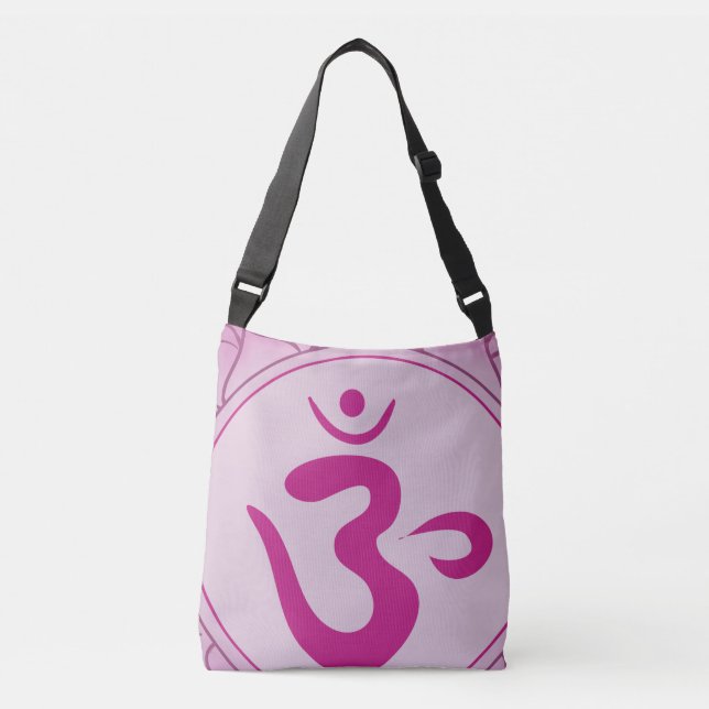 Pink Chakra Custom All-Over-Print Cross Body Bag (Front)