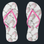 Pink Champagne Glass Bride Wedding Flip Flops<br><div class="desc">Features an original marker illustration of two glasses of bubbly pink champagne. Perfect for engagements,  weddings,  bridal showers,  bachelorette parties and more! 

Designer is available to create and upload custom designs to match the colours and themes of your wedding--click "Ask this Designer" to begin the design process!</div>