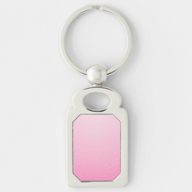 Pink Champagne with Tiny Bubbles Background Art Key Ring (Front)
