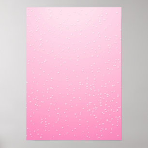Pink Champagne with Tiny Bubbles Background Art Poster