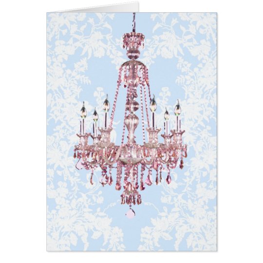 Pink Chandelier Cards
