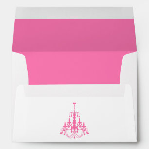 Pink Chandelier Envelopes