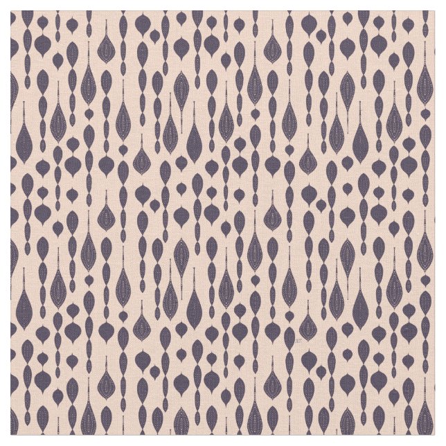 Pink Chandelier Retro Pattern Fabric (Close Up)